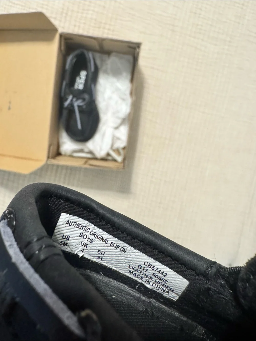 Sperry Black Baby/Toddler Boat Shoes